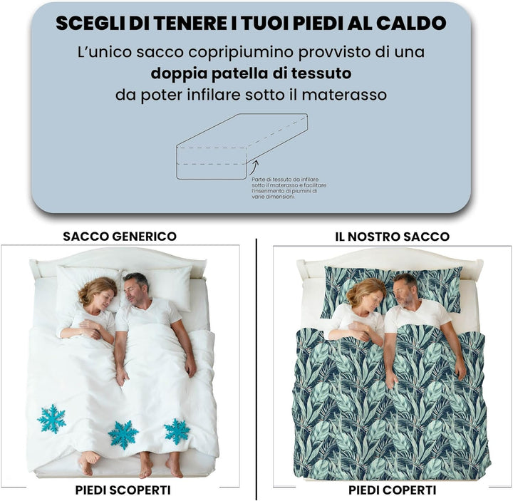 Italian Bed Linen MB Home Italy Fashion Bettbezug Set, Tropical, Doppelbett, Tropical