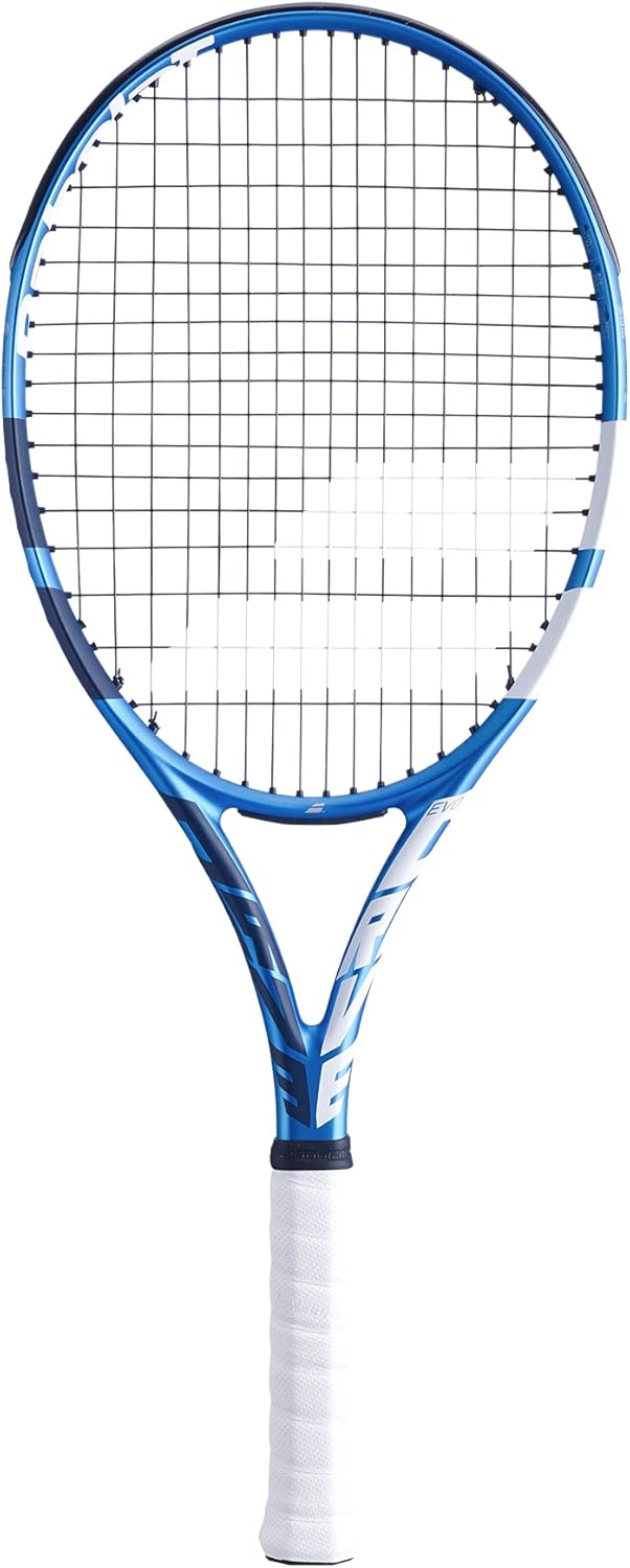 Babolat Evo Drive Strung Tennisschläger für Erwachsene, Unisex, 136-blau, mit Tasche Taille de Grip