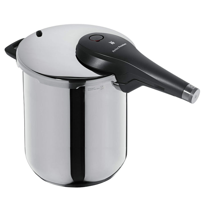 WMF Perfect Premium Schnellkochtopf Induktion 8,5l, Dampfkochtopf 22 cm, Nudeltopf Cromargan Edelsta