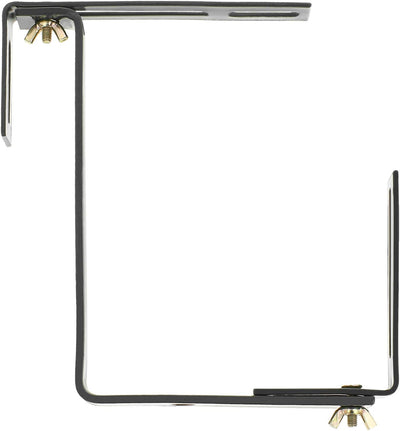 com-four® 4x Blumenkastenhalter für Balkon-Brüstungen und Geländer - flexible Befestigung aus Metall