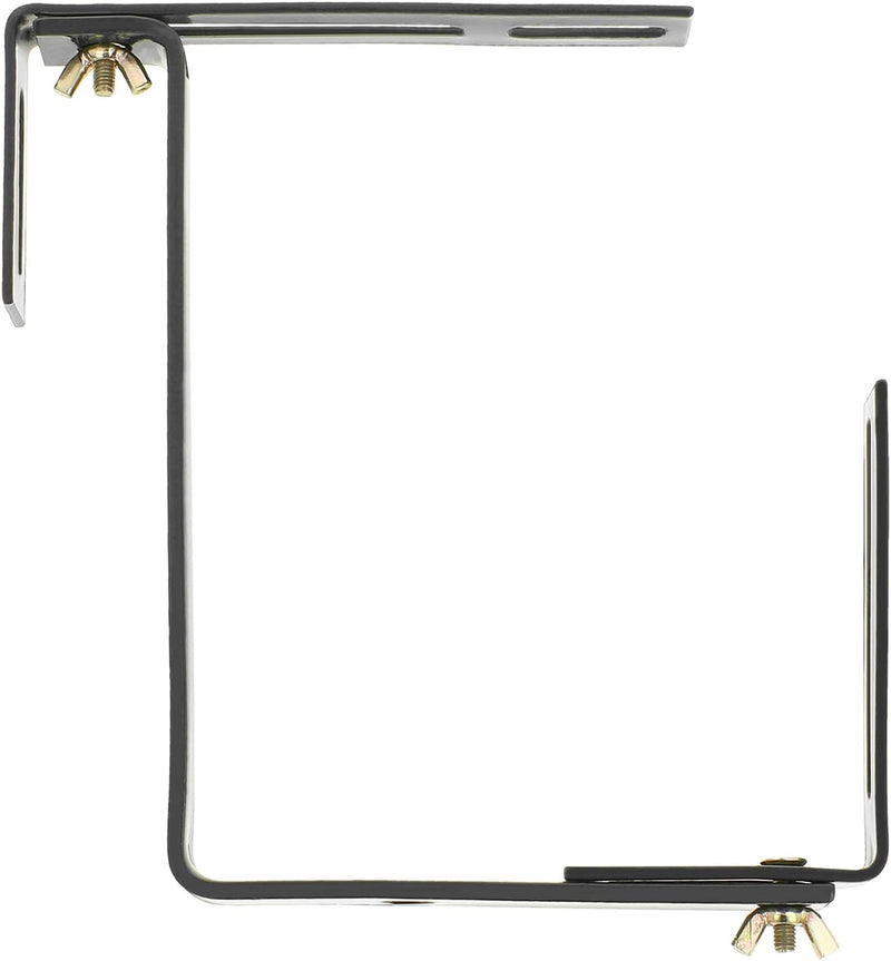 com-four® 4x Blumenkastenhalter für Balkon-Brüstungen und Geländer - flexible Befestigung aus Metall