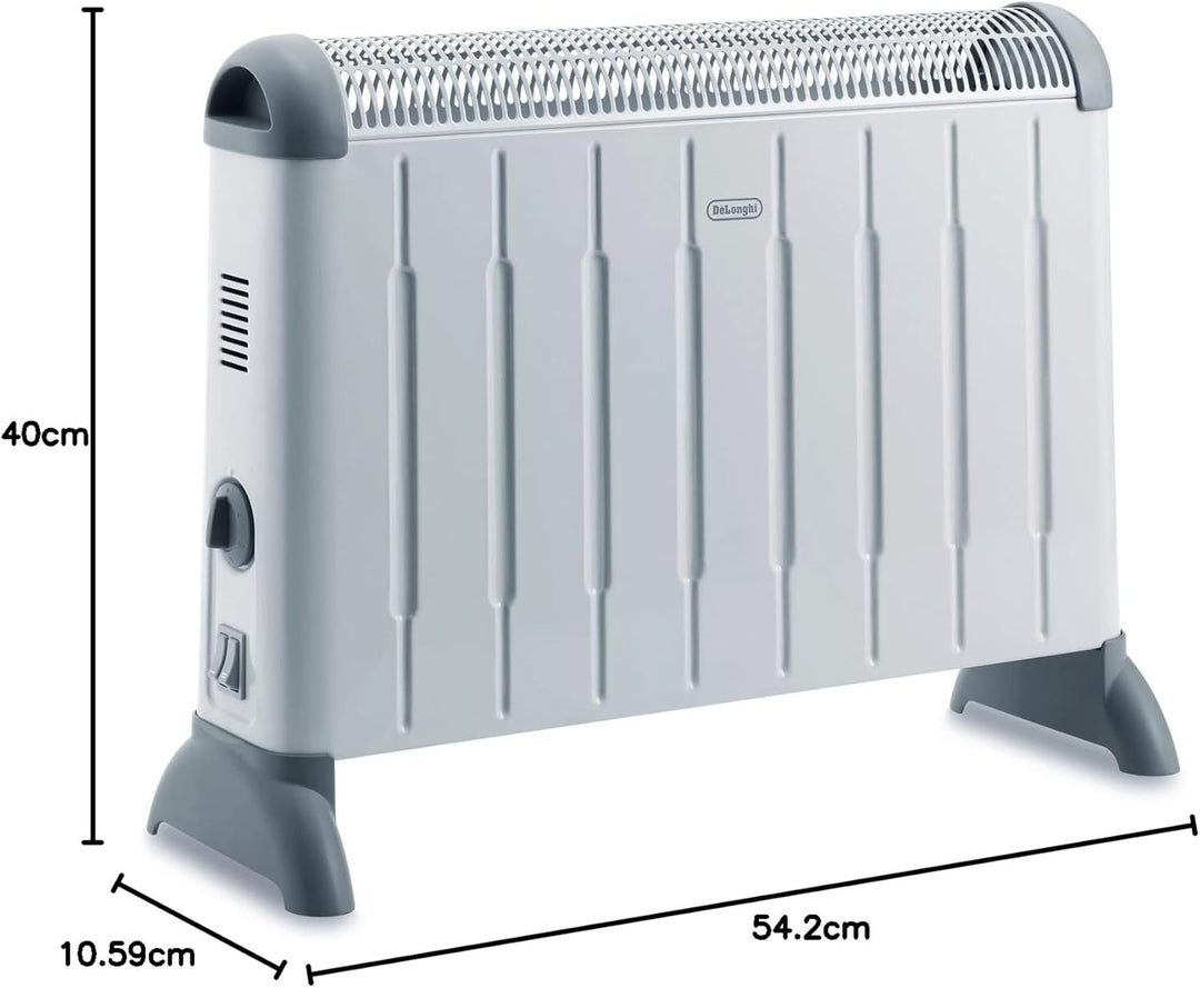 De'Longhi Konvektor HCM2030 - Heizgerät mit 3 Heizstufen für Räume bis 60 m³, Sicherheitsthermostat,