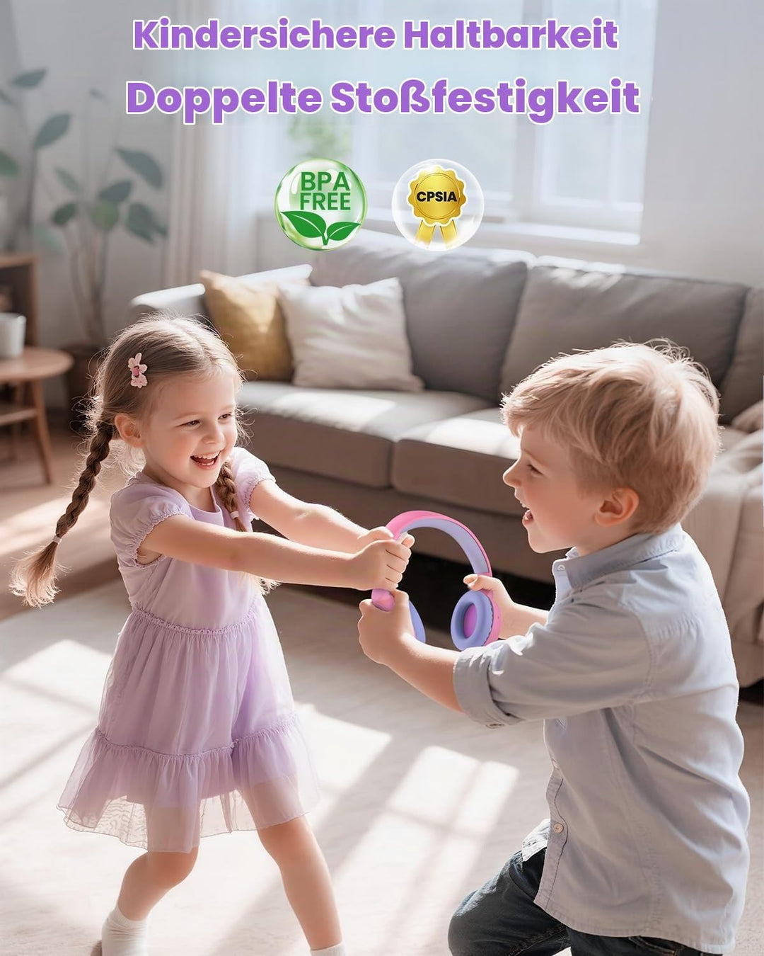 Acer Bluetooth Kopfhörer Kinder, 85/94 dB Lautstärkebegrenzer Rosa 3,5 mm Klinke, Rosa 3,5 mm Klinke
