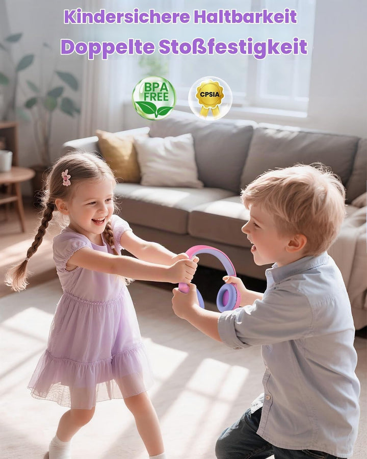 Acer Bluetooth Kopfhörer Kinder, 85/94 dB Lautstärkebegrenzer Rosa 3,5 mm Klinke, Rosa 3,5 mm Klinke
