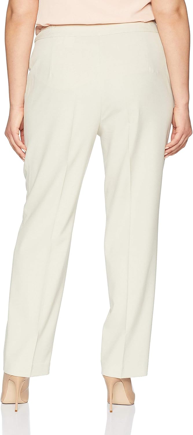 NINE WEST Damen Plus Bi Stretch Crepe Trouser Pant Unterhose 24W Beige, 24W Beige