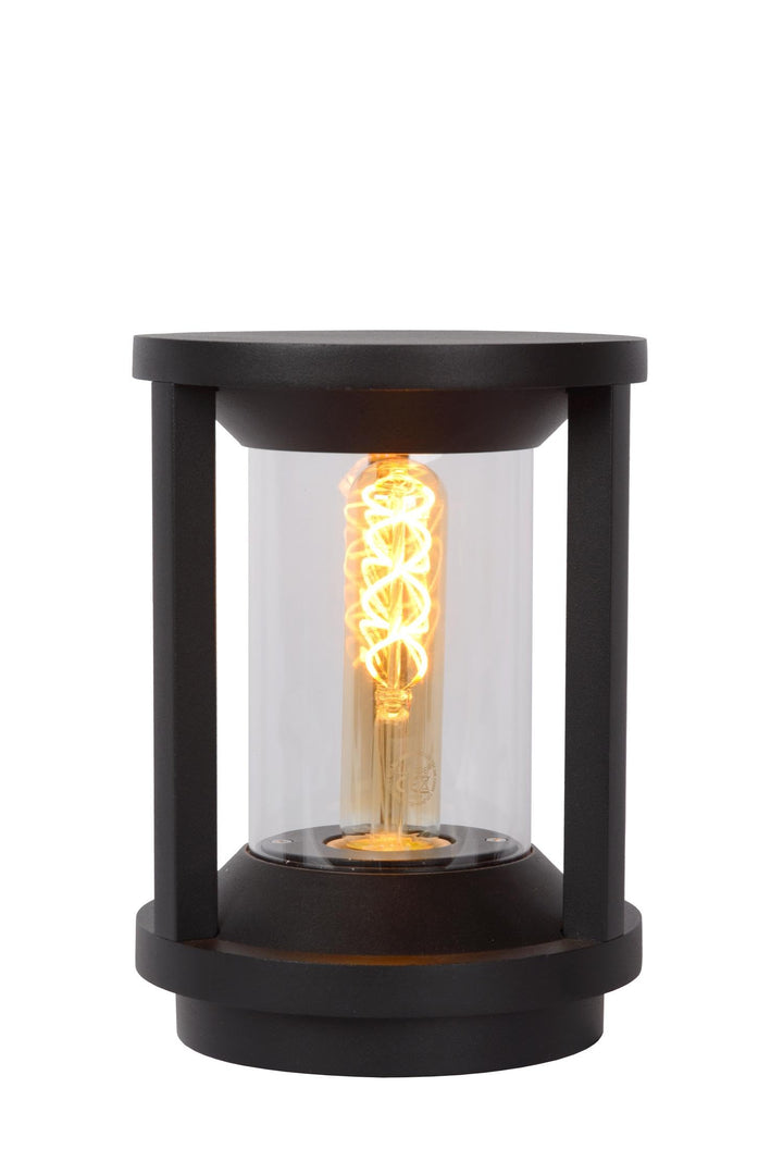 LUCIDE CADIX - Pollerleuchte Aussen - Ø 16 cm - 1xE27 - IP65 - Schwarz