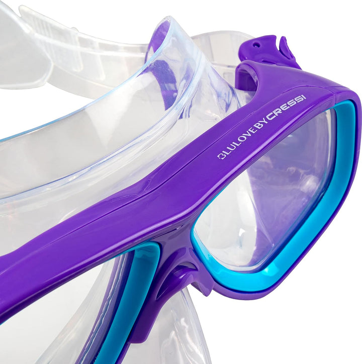 Cressi Rocks Kids Set, Purple/Blue, L/XL