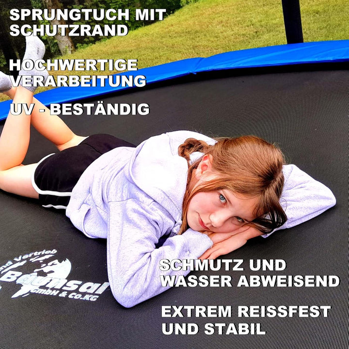 Baunsal® Trampolin Sprungtuch Ø 183 185 244 250 275 277 300 305 366 370 335 337 396 400 427 430 457