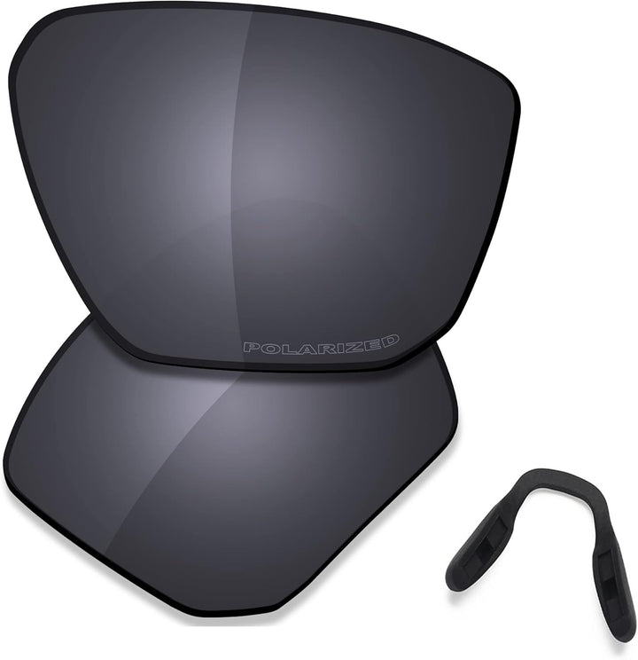 Saucer Premium Ersatzgläser für Oakley Targetline OO9397 Sonnenbrillen High Definition - Shield Blac