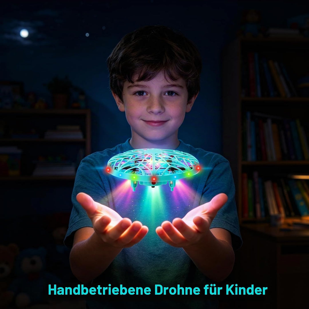 Mini Drohne für Kinder,Hover Fliegender Ball für Kinder,LED Schwebender Spielball,UFO Fliegender Bal