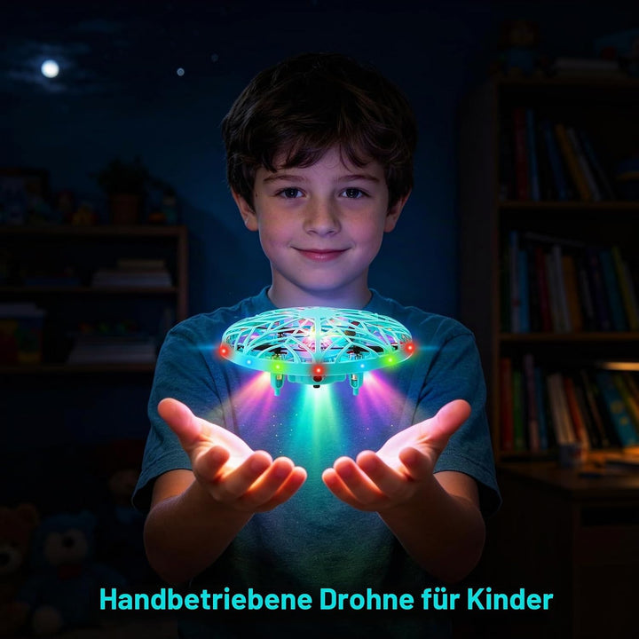 Mini Drohne für Kinder,Hover Fliegender Ball für Kinder,LED Schwebender Spielball,UFO Fliegender Bal