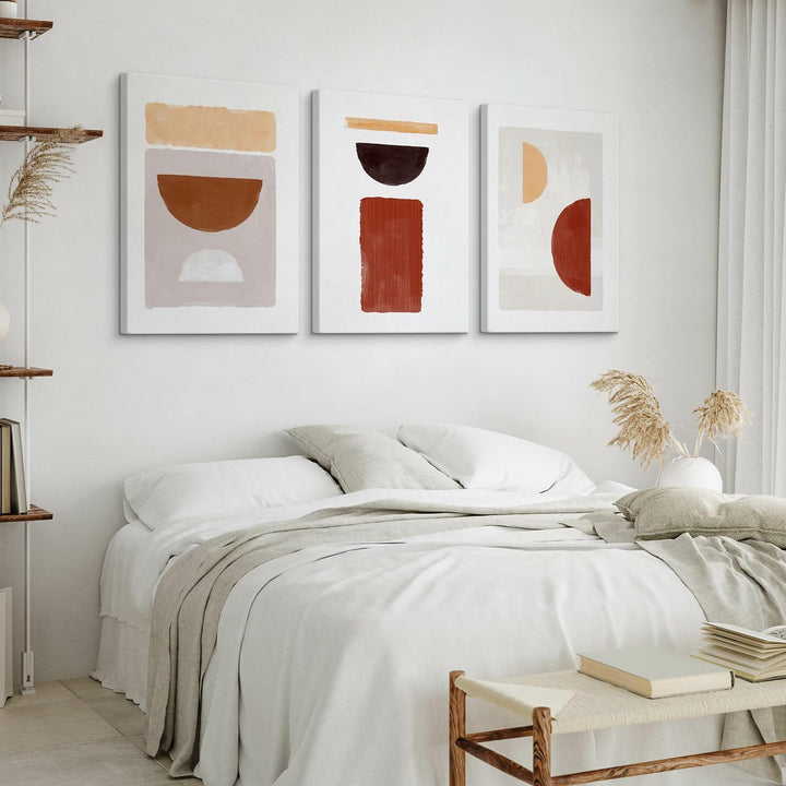 Muralo - Wandbilder Set - Leinwand Bilder Set Aufhängefertig - Bilder für Wohnzimmer Schlafzimmer -
