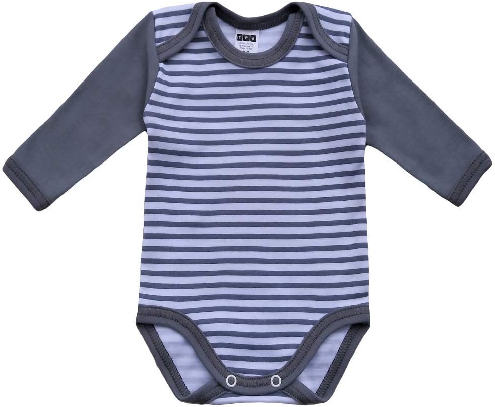 Unisex Baby Langarm Body aus 100% Baumwolle im 5er Pack, Baby Body mit Aufdruck für Mädchen und Jung