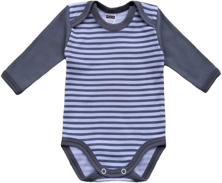 Unisex Baby Langarm Body aus 100% Baumwolle im 5er Pack, Baby Body mit Aufdruck für Mädchen und Jung
