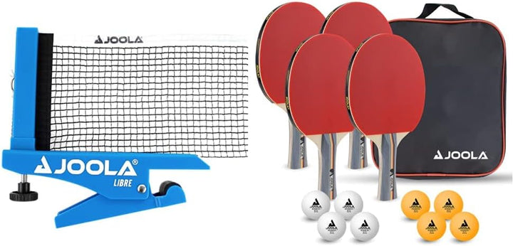 JOOLA Tischtennisnetz LIBRE- OUTDOOR Tischtennisnetz-Garnitur für Freizeitsport - Klemmtechnik - Höh