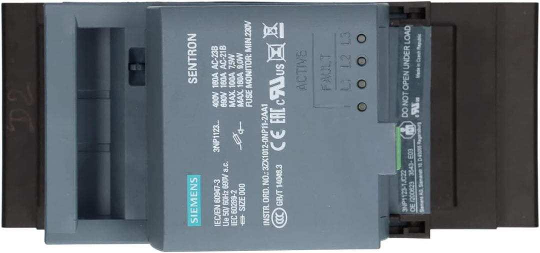 Siemens – secciónador/secciónable Switch 3 Polen NH000 160 A 60 mm efm10