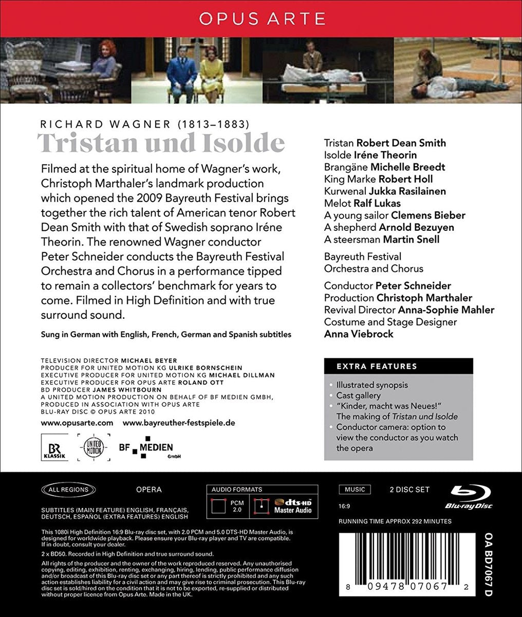 Tristan und Isolde – Bayreuther Festspiele, Blu-ray