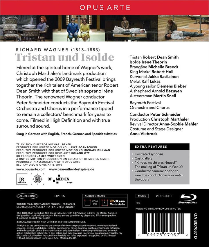 Tristan und Isolde – Bayreuther Festspiele, Blu-ray