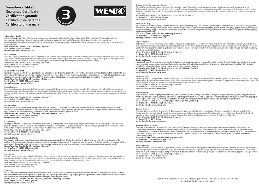 WENKO WC-Sitz Yak mit Hochglanz-Oberfläche, Toilettendeckel mit Absenkautomatik, bruchstabiler, recy