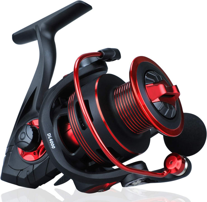 Sougayilang Angelrollen mit Leichter Salzwasser-Spinnrolle, 17,9 kg Kohlefaser-Zug, 12 + 1 BB Ultra