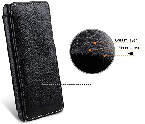 STILGUT Book Case kompatibel mit Samsung Galaxy S21 Plus 5G Hülle aus Leder mit Clip-Verschluss, Led