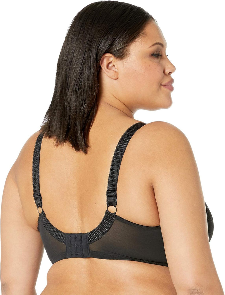 Elomi Damen Women's Morgan Banded Bra: Comfort & Support. Three-Section Cup, Side Frame, Stretch Lac