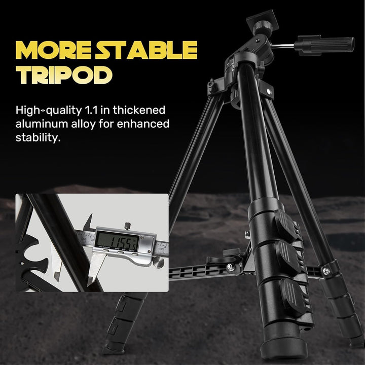 Teleskop 80mm Öffnung 500mm Refraktor Teleskop für Erwachsene, Teleskop für Kinder Anfänger w. Pro S