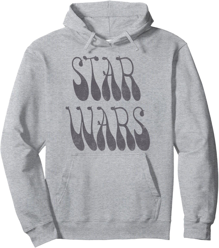 Star Wars Mandalorian Groovy Text Pullover Hoodie