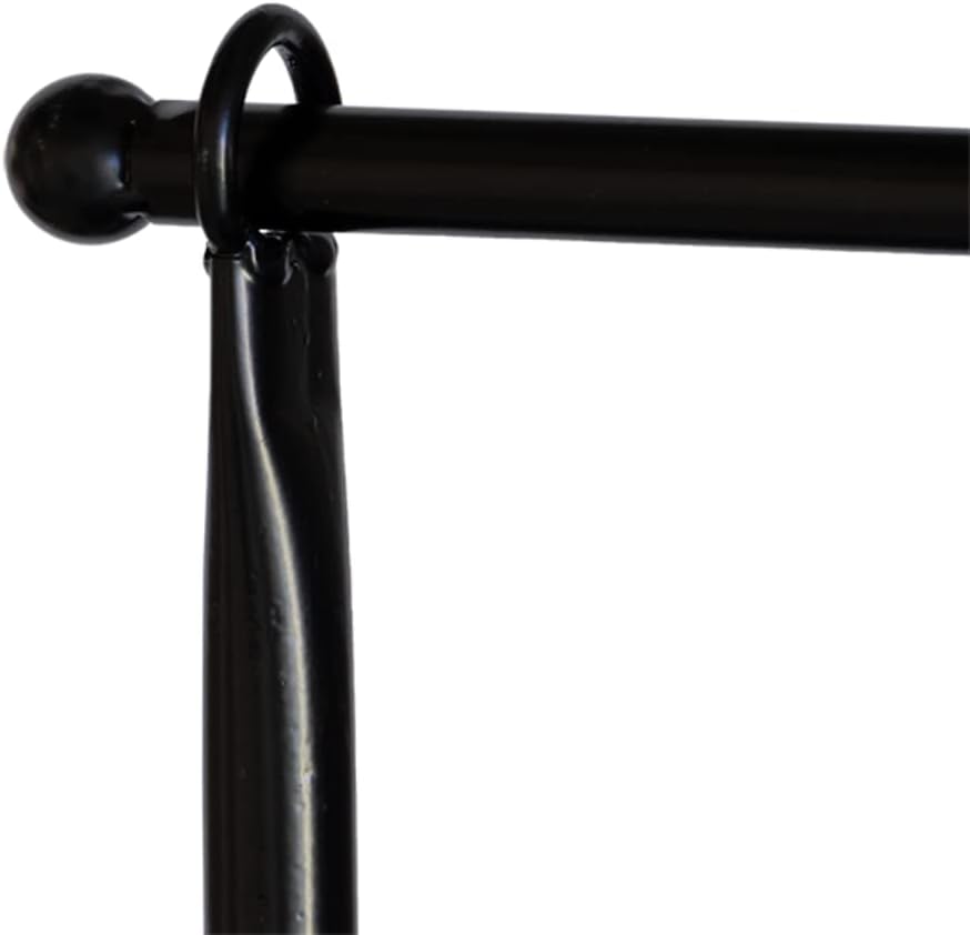 Tisch Deko Stange Klemme Gestell Deko Metall schwarz ausziehbar Tafel 117-211 cm