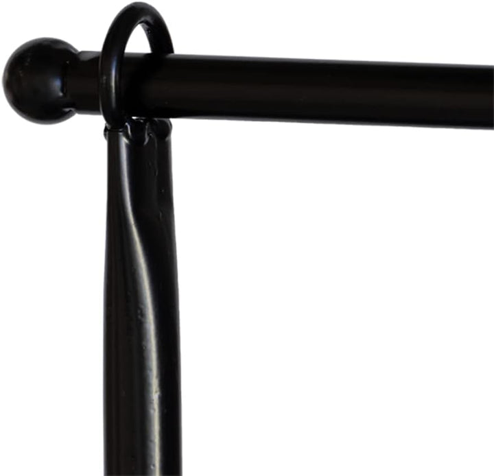 Tisch Deko Stange Klemme Gestell Deko Metall schwarz ausziehbar Tafel 117-211 cm