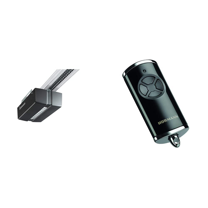 Hörmann Garagentorantrieb Pro Matic Serie 4, 4510293, schwarz & Handsender HSE 4 BS (Frequenz 868 MH