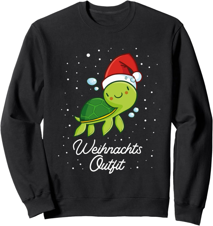 Weihnachtsoutfit Weihnachten Schildkröte Schildkröten Sweatshirt