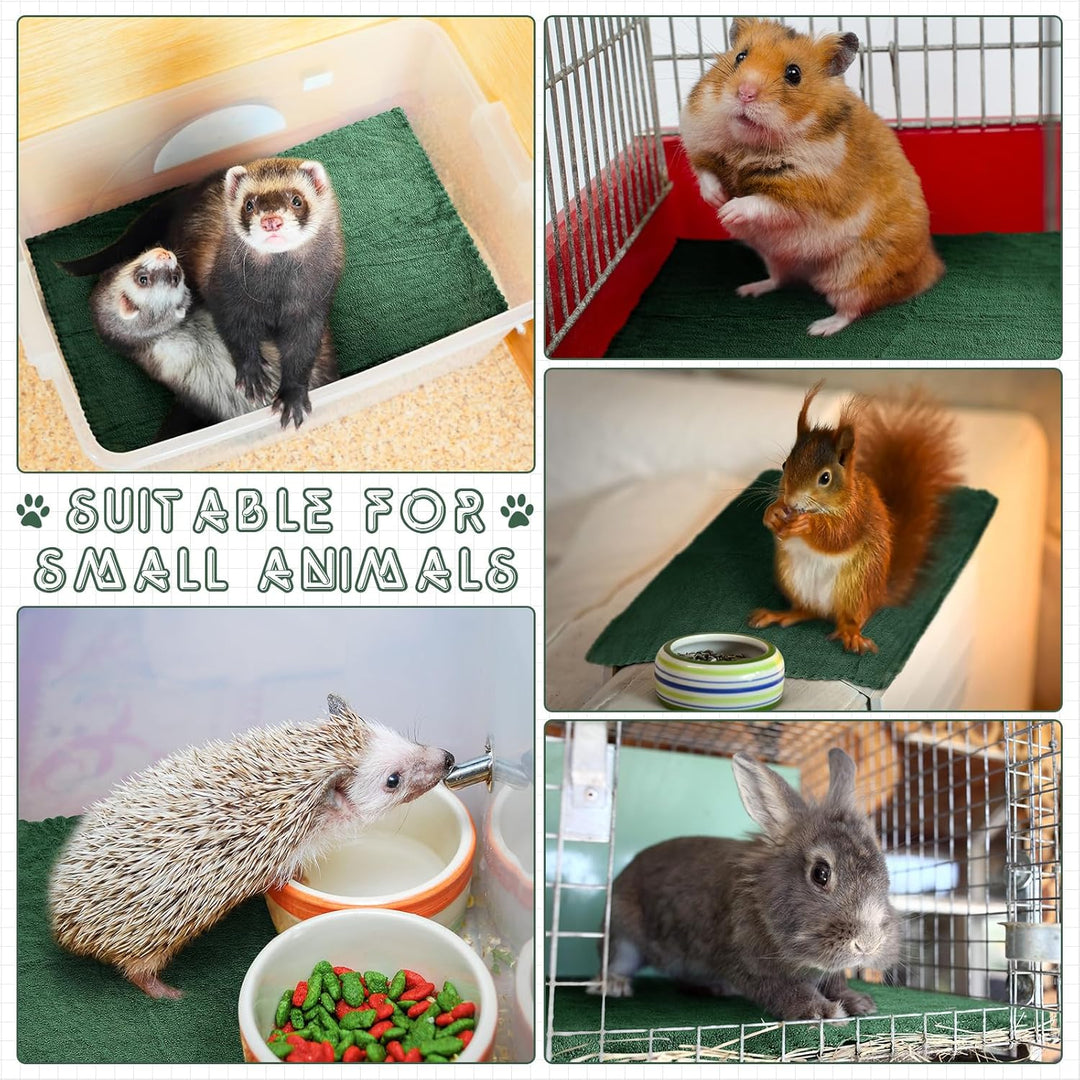 Panelee 10 Stück Waschbare Haustier Decken für Hunde Meerschweinchen Hase Katze Wasserdichtes Kleint