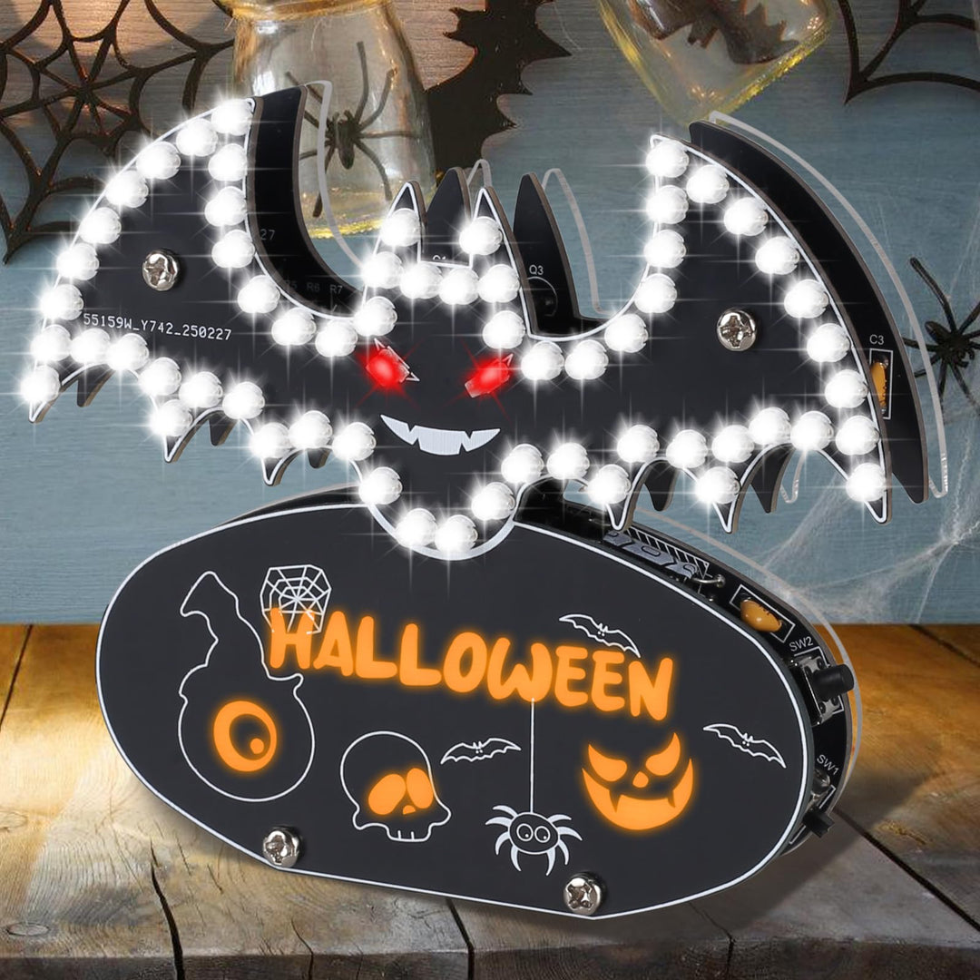 Löt Bausatz, Fledermaus LED Licht Löten Übungssatz, DIY Electronic Kits für Anfänger, Lehr und Lerna
