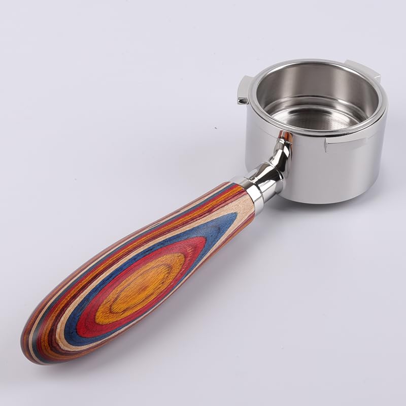 CAPFEI Bodenloser Siebträger 51mm nur kompatibel mit DeLonghi Dedica EC680/EC685/EC885 mit 3 Ohren |