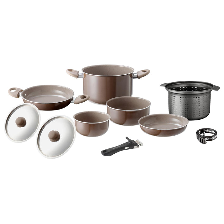 BRUNNER Topfset Chocolate 9 Plus 1 Durchm. 22 Ø 22 9+1, Ø 22 9+1