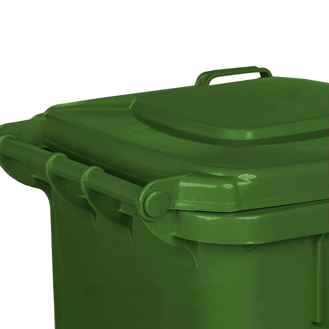 3er Set Mülleimer | PN-EN 840 | 240 Liter | mit Rollen | System zur mechanischen Entnahme | Kunststo
