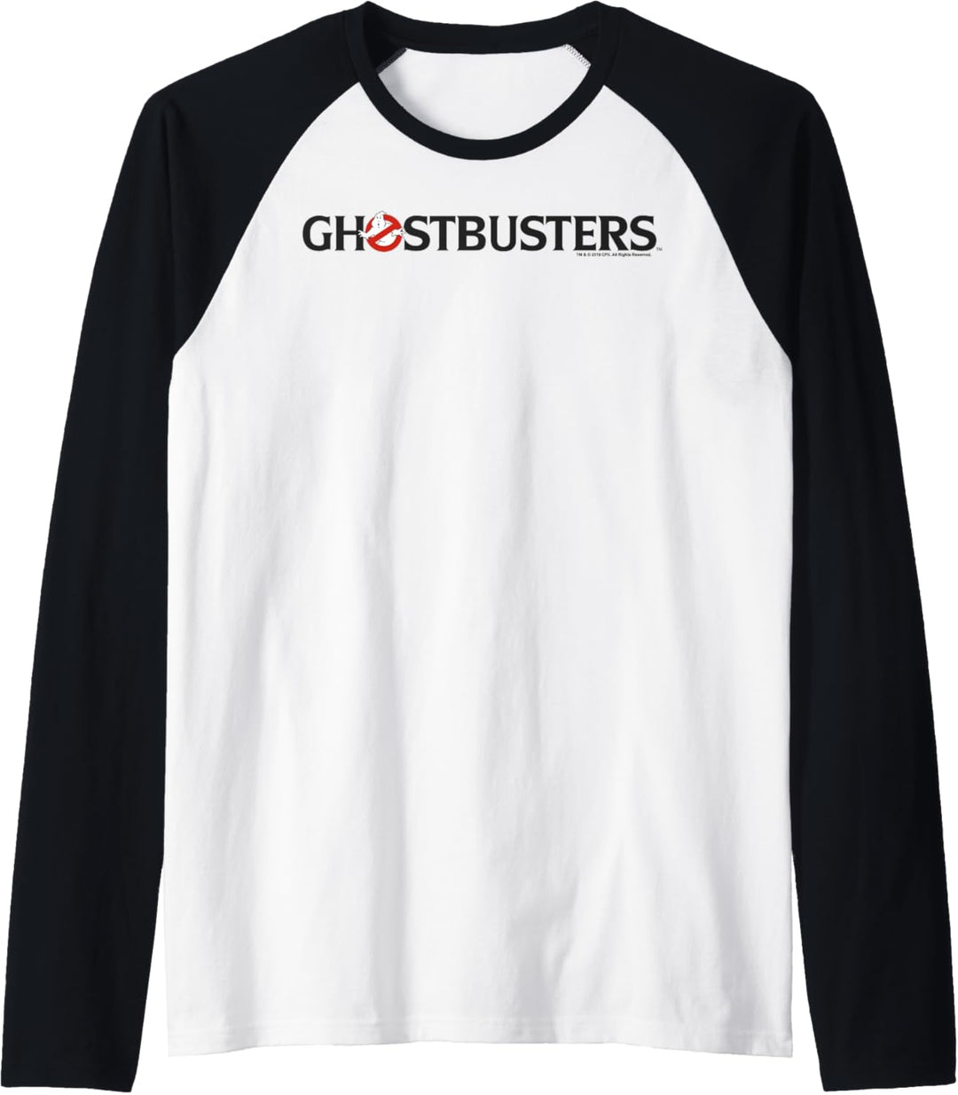 Ghostbusters Simple Text Logo Raglan