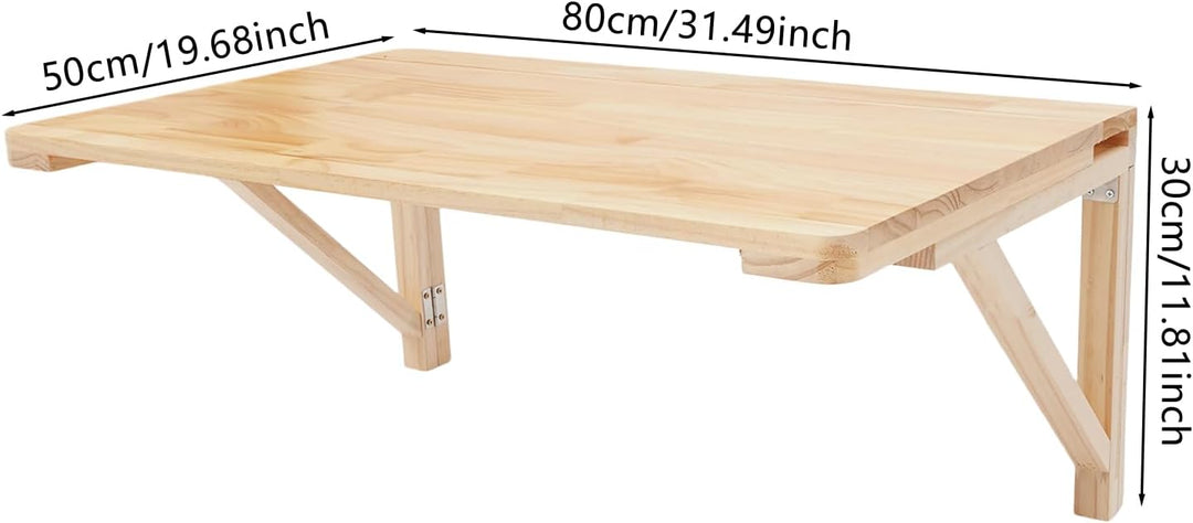 Wandklapptisch Wandmontierter Klapptisch Wandtisch Klappschreibtisch Computertisch Schreibtisch Kief