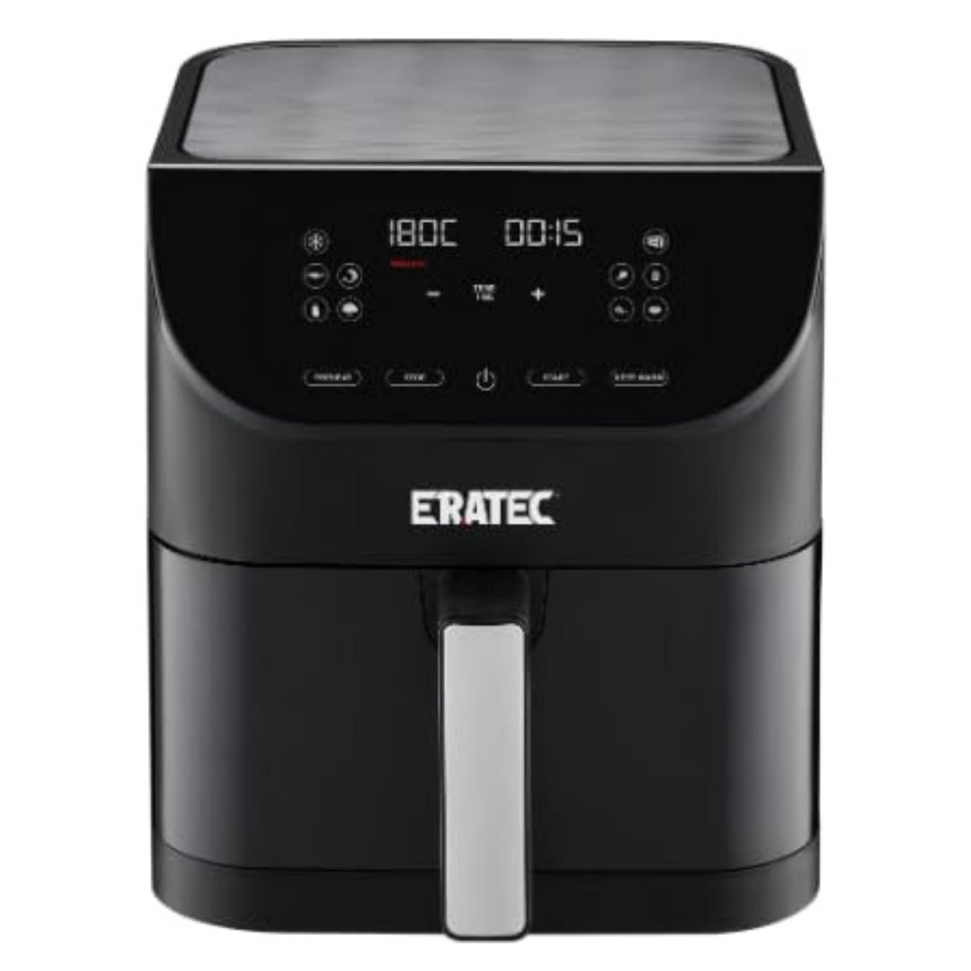 ERATEC AF-60 Heissluftfritteuse XXL 5,5L 1500W Air Fryer ohne Öl Heisluftfritöse mit LED Touchscreen