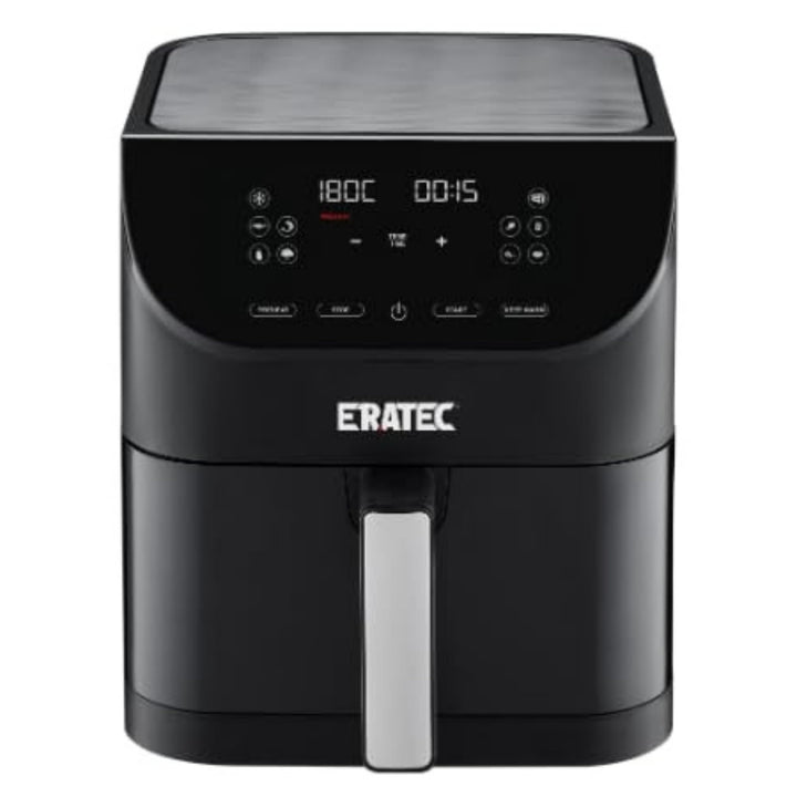 ERATEC AF-60 Heissluftfritteuse XXL 5,5L 1500W Air Fryer ohne Öl Heisluftfritöse mit LED Touchscreen