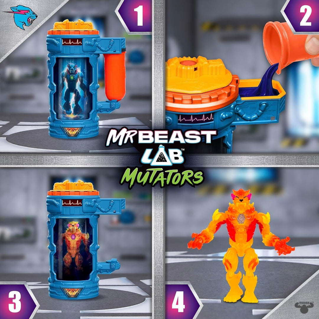 MRBEAST LAB Hyper Fusion Mutators, experimentieren und Fire Panther erschaffen, Mutationsflüssigkeit