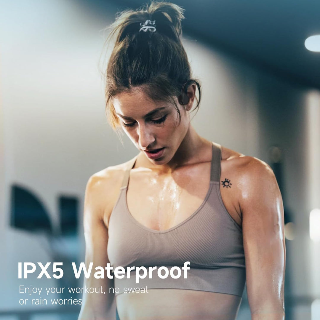 NXPGKEA Knochenleitungs-Kopfhörer, Bluetooth 5.4, offene Ohr-Kopfhörer, IPX5 wasserdicht, schweissfe