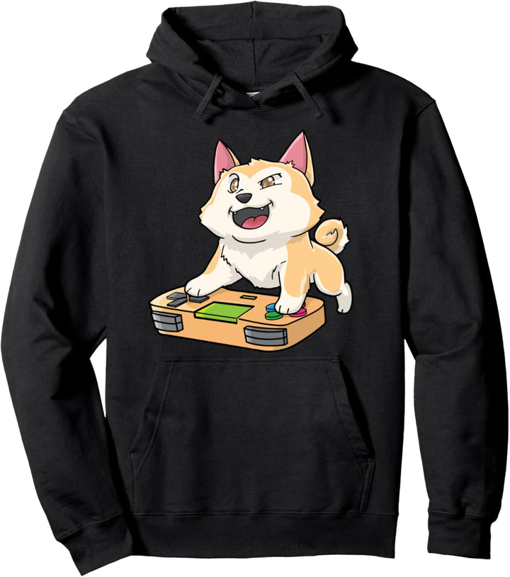 Akita Anime Gaming Gamer Kawaii Pullover Hoodie