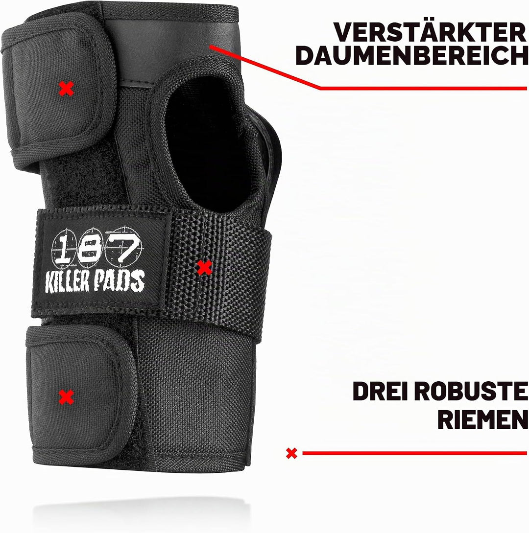 Killer Pads Schutzausrüstung Wristguard S Schwarz, S Schwarz
