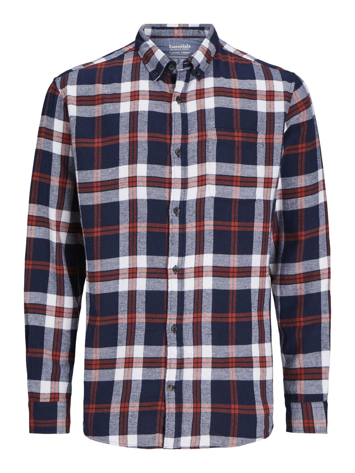 JACK & JONES Male Karohemd Slim Fit Karohemd, Navy Blazer