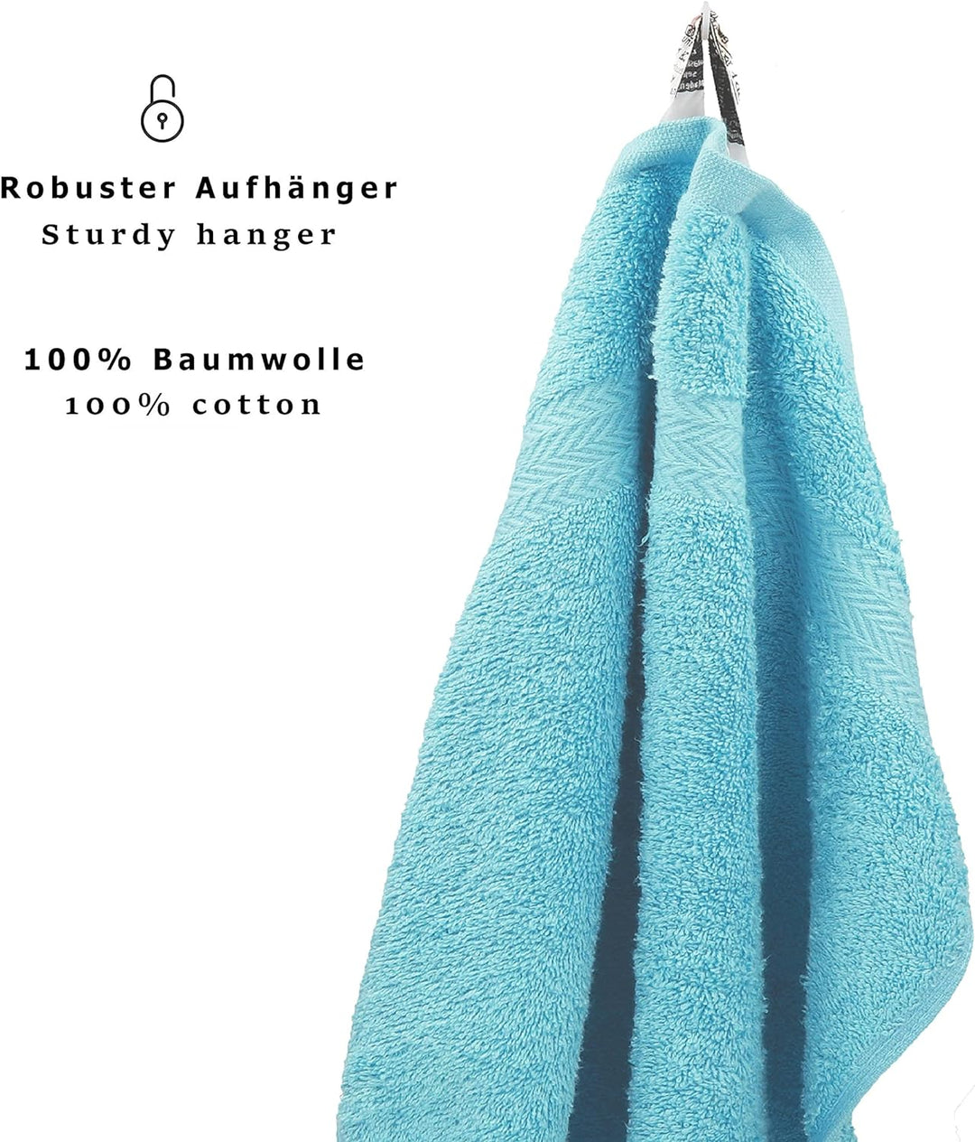 Betz 8 Stück Handtücher Set Grösse 50 x 100 cm Handtuch Premium 100% Baumwolle (Ocean), Ocean