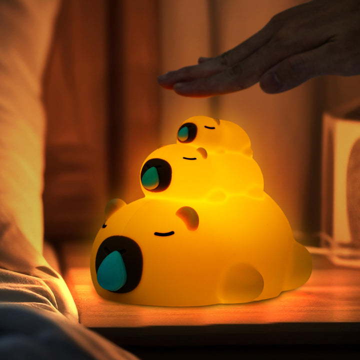 Capybara Nachtlicht, Kinder dekorative Lichter für Schlafzimmer Schlaf 3 Geschwindigkeit verstellbar