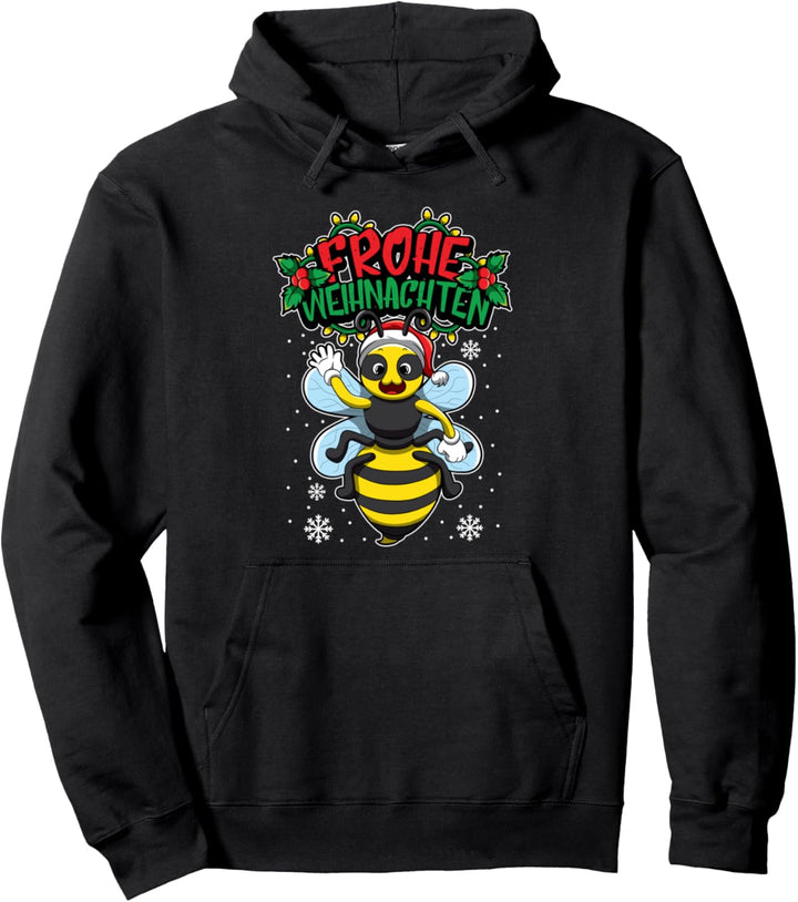 Frohe Weihnachten - Weihnachtstiere - Biene Honigbiene Pullover Hoodie