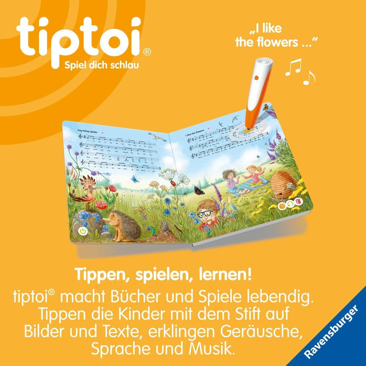 Ravensburger tiptoi® Set: Meine schönsten englischen Kinderlieder, Liederbuch + tiptoi Stift